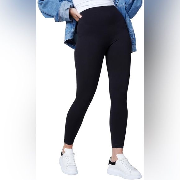 SPANX Seamless Legging-Athletic Wear for Women-Core Control Black Size Medium - Picture 1 of 7